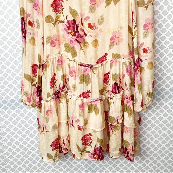 EUC Rahi Cali Floral Cutout Back Ruffle Dress - Picture 3 of 12